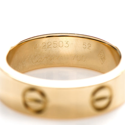 Cartier 18K Yellow Gold 5.5mm LOVE Ring 52 6 4 of 4