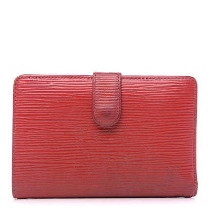 Louis Vuitton Epi French Purse Wallet Castillan Red 1 of 7