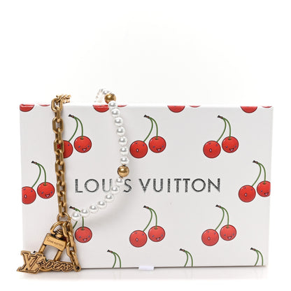 Louis Vuitton Metal Pearls Mini Chain Belt Gold 4 of 4