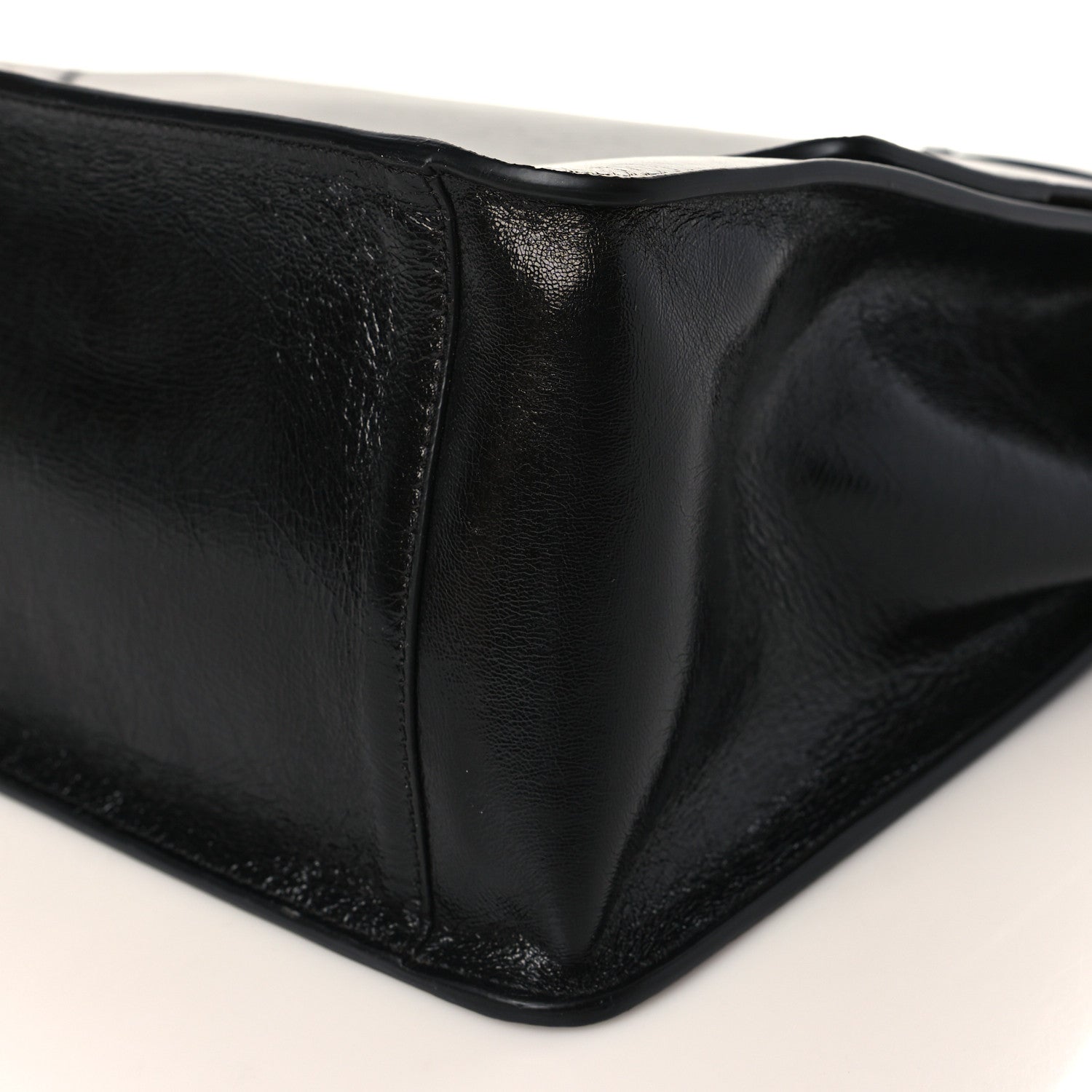 Fendi Agnello Old Shine Large Kan U Shoulder Bag Black 8 of 8