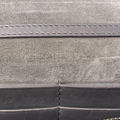 Christian Dior Calfskin J'Adior Wallet on Chain Pouch Grey 6 of 13