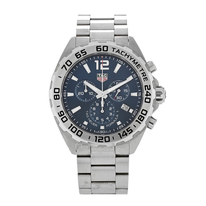 Tag Heuer Stainless Steel 43mm Formula 1 Chronograph Quartz Watch Blue CAZ101K 1 of 5