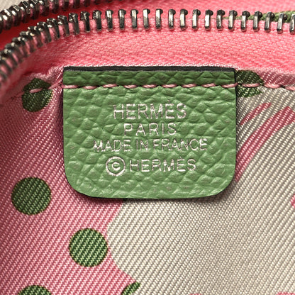 Hermes Epsom Silk'In Compact Wallet Vert Criquet 6 of 9