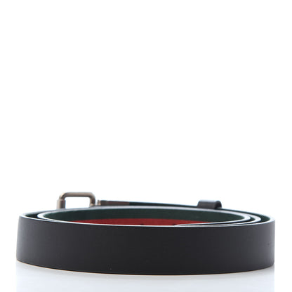 Gucci Calfskin Web Reversible Belt 100 40 Red Green 2 of 4