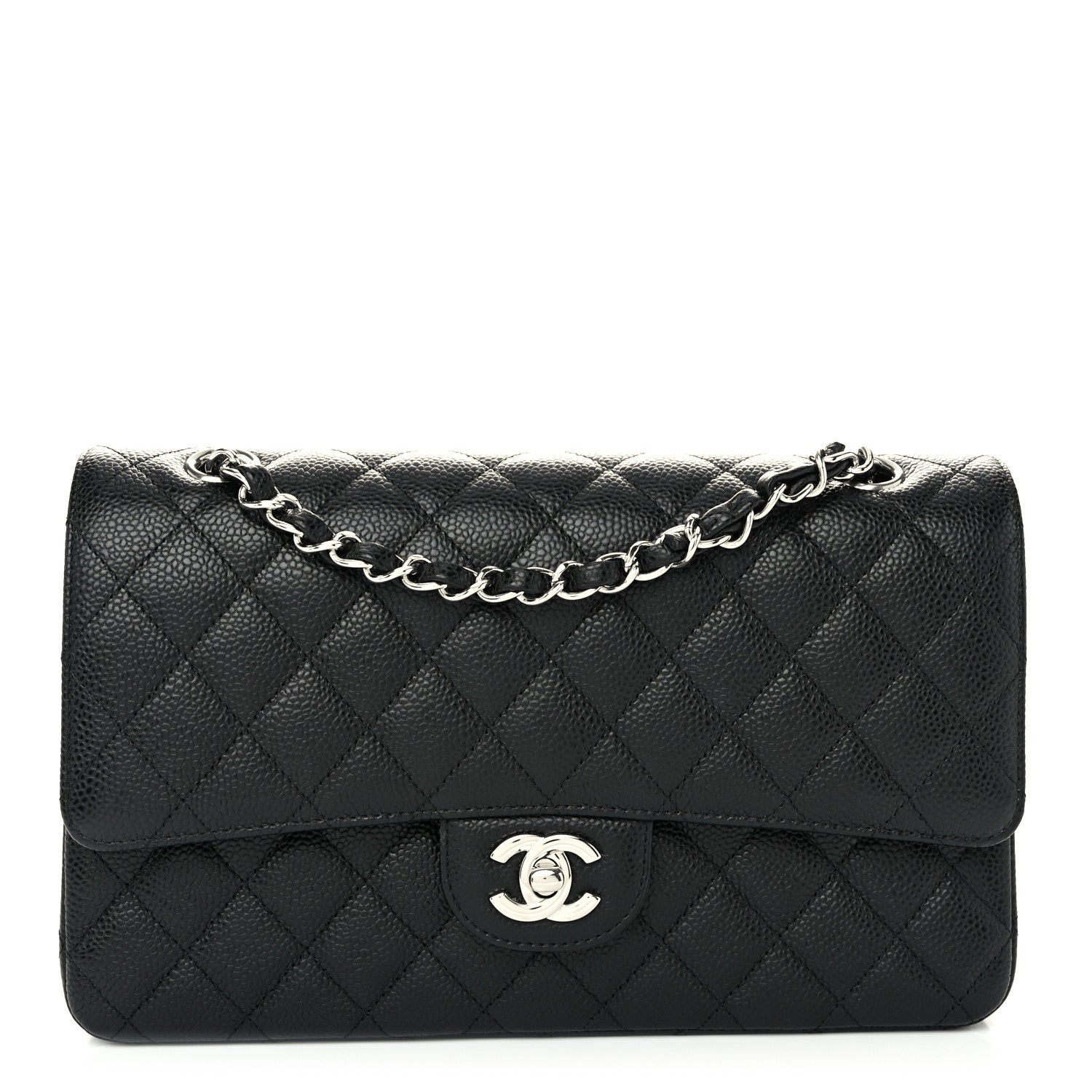 Chanel Caviar Quilted Medium Double Flap Black 1 of 10
