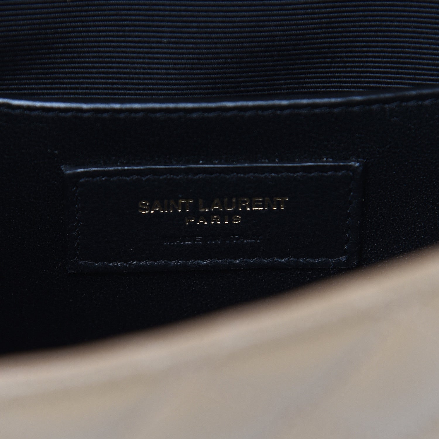 Saint Laurent Grain De Poudre Textured Mixed Matelasse Triquilt Small Monogram Satchel Cork 6 of 8
