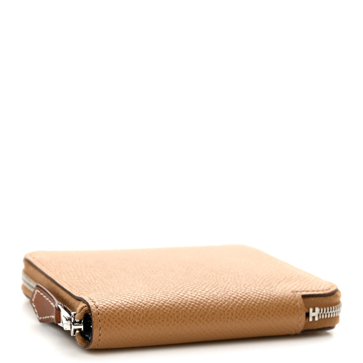 Hermes Epsom Silk'In Compact Wallet Biscuit Bleu Jean Capucine 4 of 9