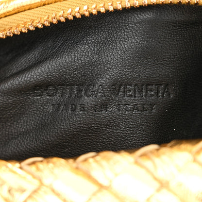Bottega Veneta Metallic Nappa Intrecciato Mini Jodie Gold 6 of 10