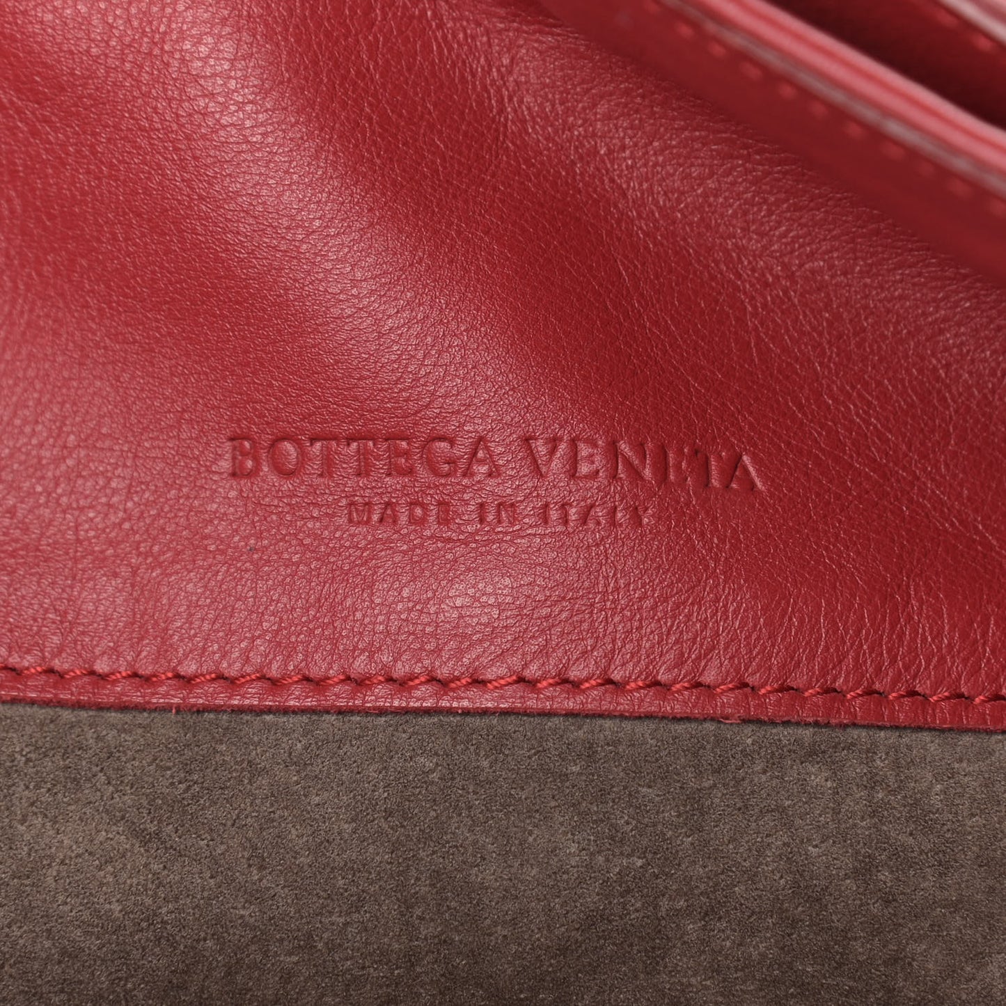 Intrecciato Tote Red