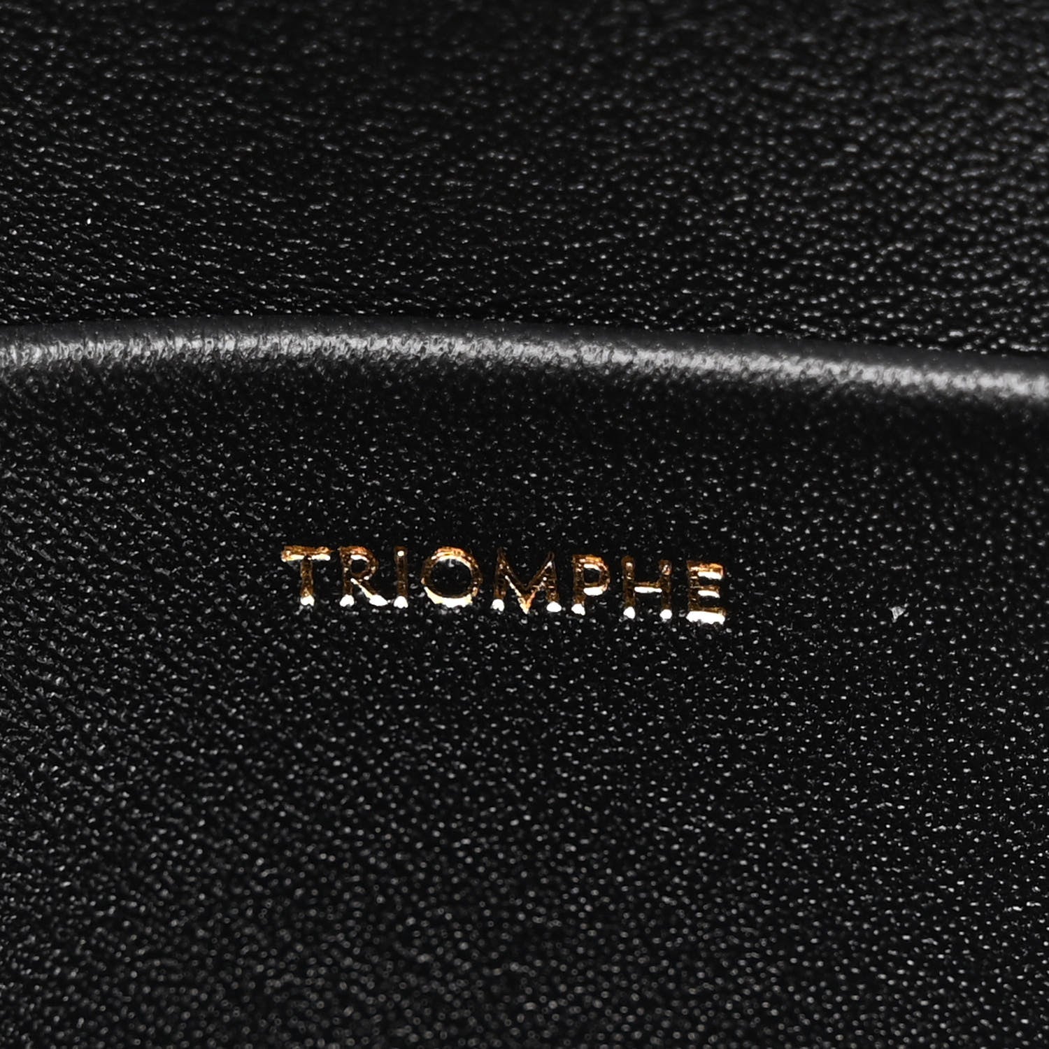 Celine Shiny Calfskin Triomphe Chain Shoulder Bag Black 7 of 11