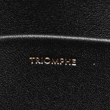 Celine Shiny Calfskin Triomphe Chain Shoulder Bag Black 7 of 11