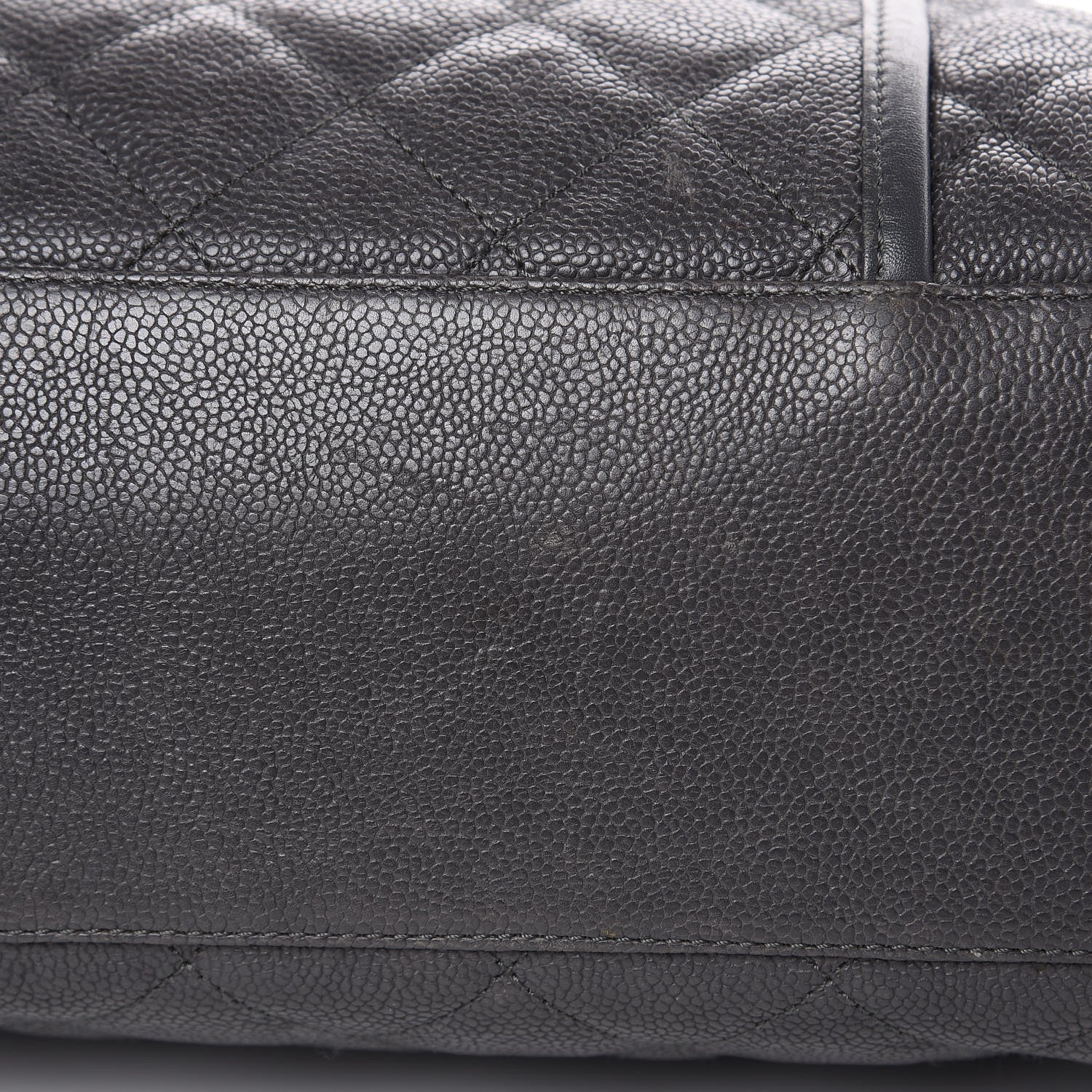 Chanel Caviar Quilted French Riviera Hobo Dark Grey 10 of 17