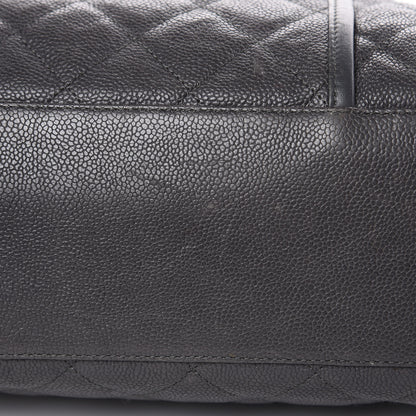 Chanel Caviar Quilted French Riviera Hobo Dark Grey 10 of 17