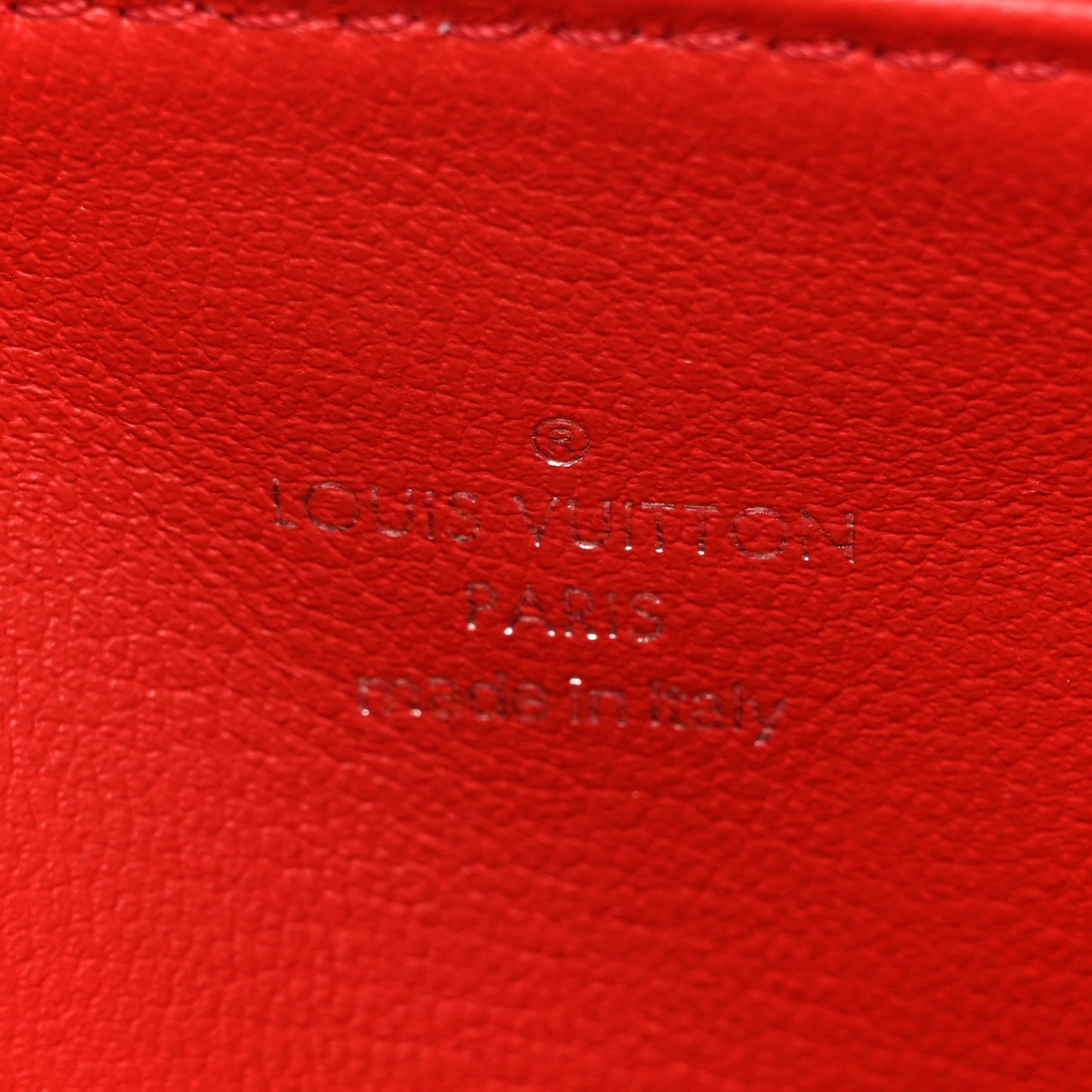 Lambskin Embossed Monogram Coussin PM Bleu