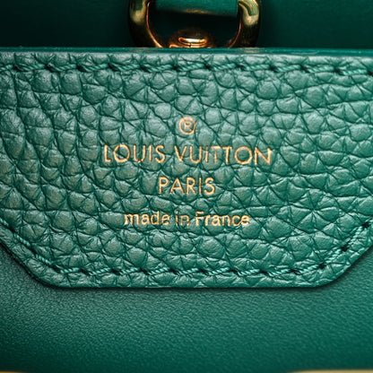 Louis Vuitton Taurillon Snakeskin Capucines BB Emerald 6 of 10