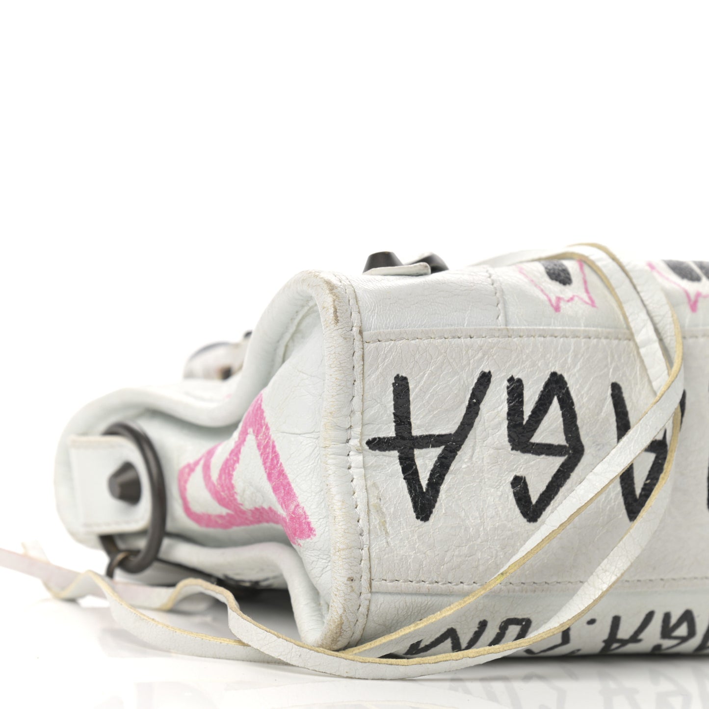 Agneau Graffiti All Over Classic Hardware Mini City White Multicolor