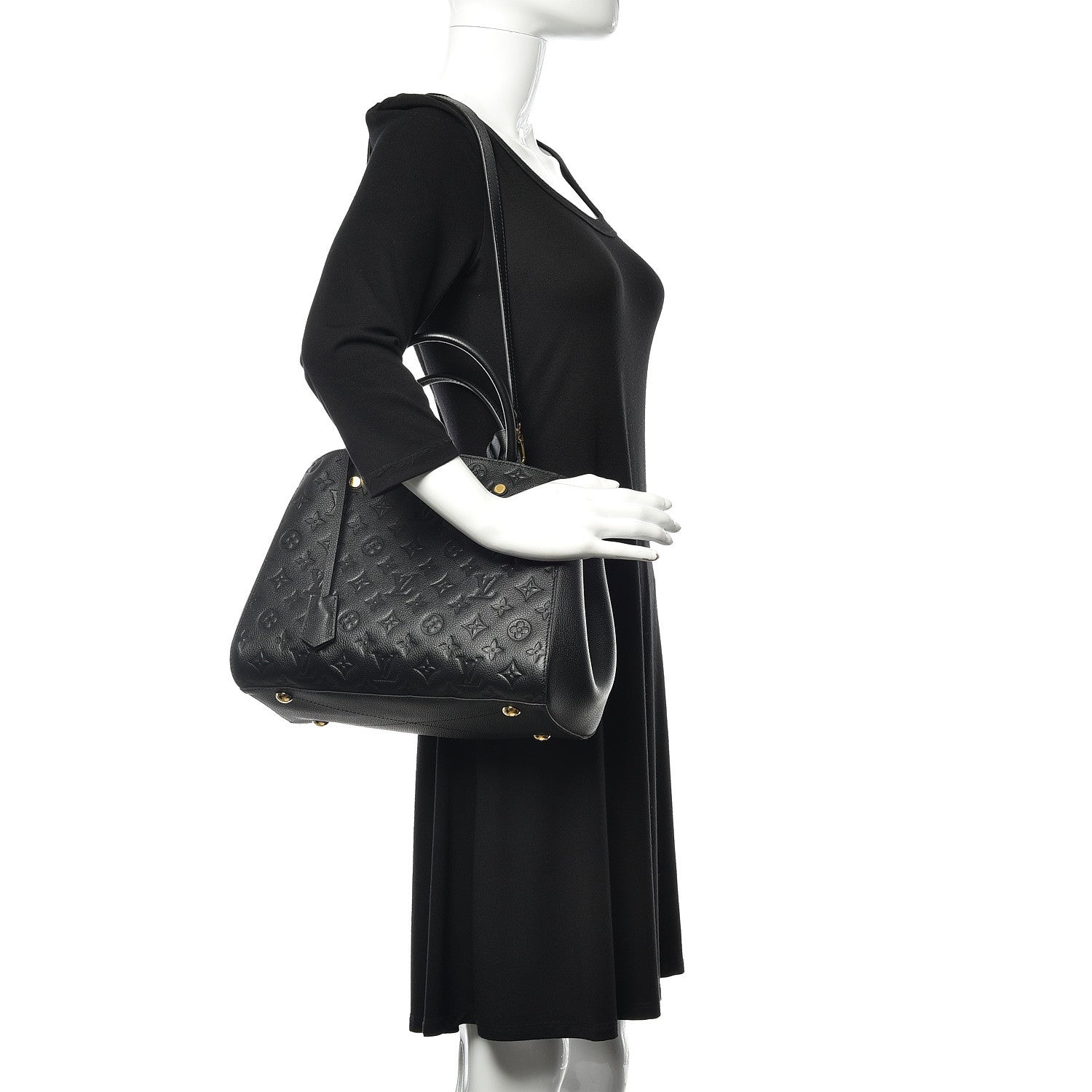 Louis Vuitton Empreinte Montaigne MM Black 2 of 12
