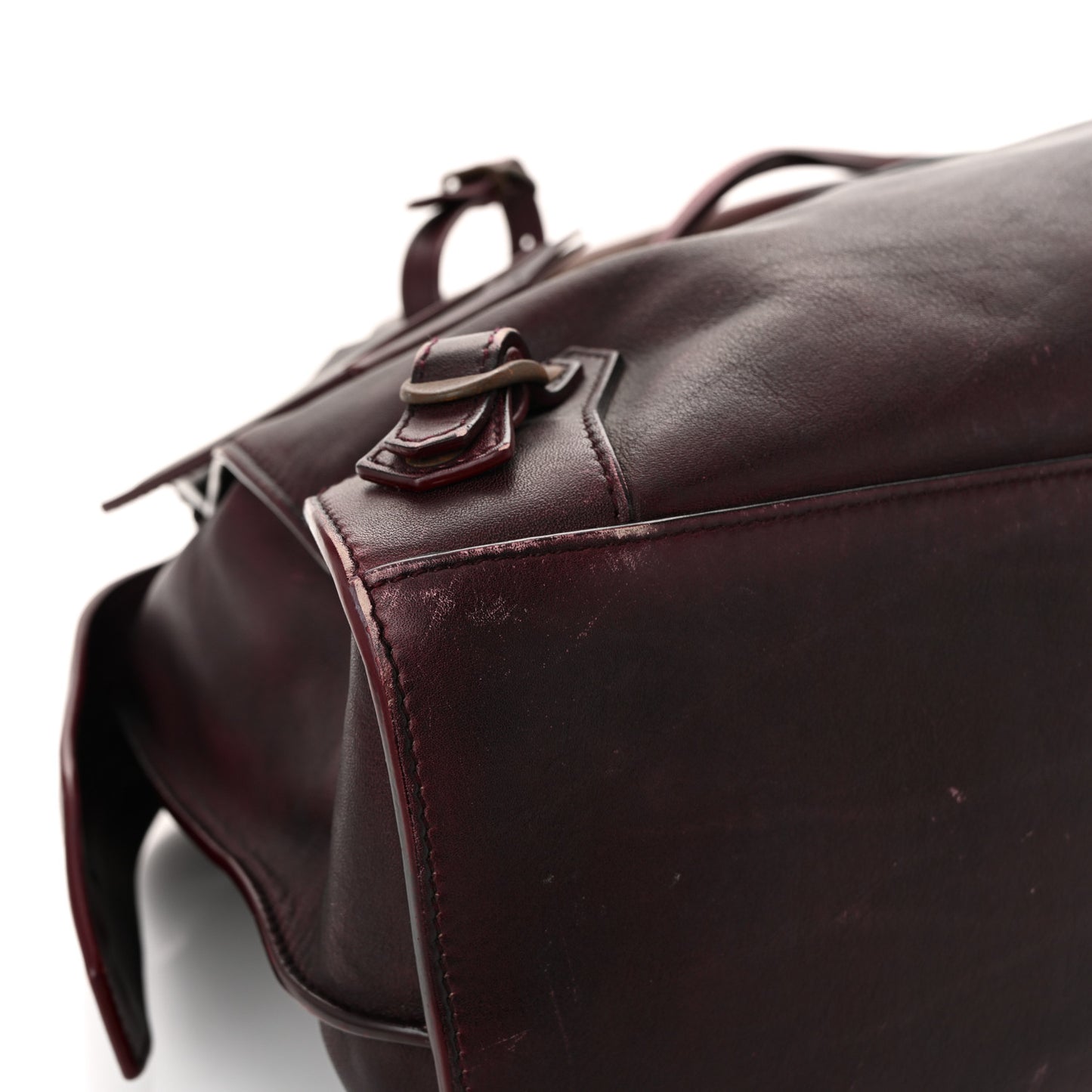 Used Calfskin Rust Hardware Neo Classic City Burgundy