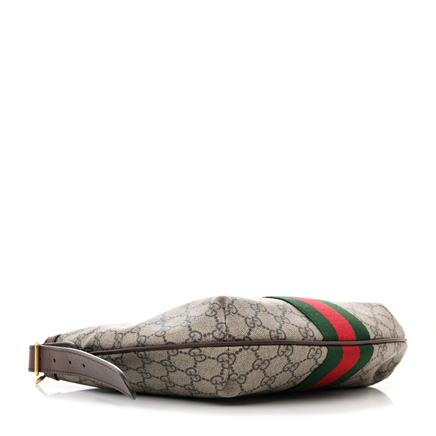 Gucci GG Supreme Monogram Web Small Ophidia Half Moon Hobo Brown 4 of 10