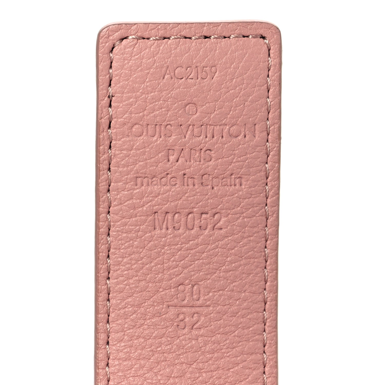 Louis Vuitton Calfskin Monogram 30mm LV Initiales Reversible Belt 80 32 Rose Ballerine 4 of 7