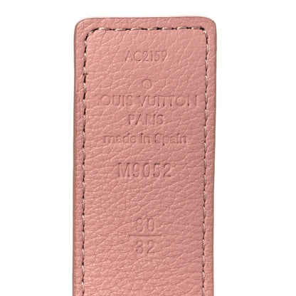 Louis Vuitton Calfskin Monogram 30mm LV Initiales Reversible Belt 80 32 Rose Ballerine 4 of 7