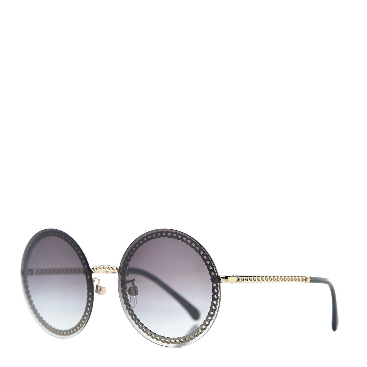 Round Chain Sunglasses 4245 Gold
