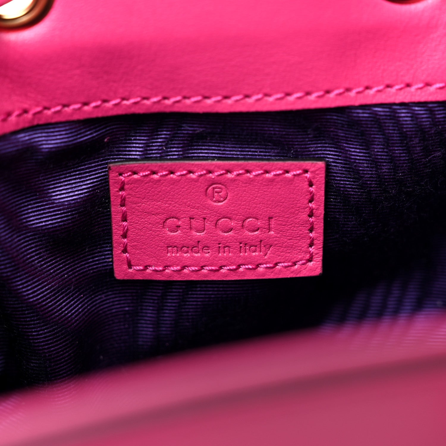 Gucci Nylon Calfskin Enamel GG Matelasse Bucket Bag Lovely 6 of 10