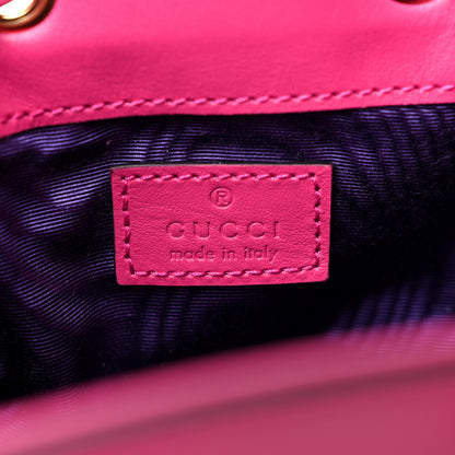 Gucci Nylon Calfskin Enamel GG Matelasse Bucket Bag Lovely 6 of 10
