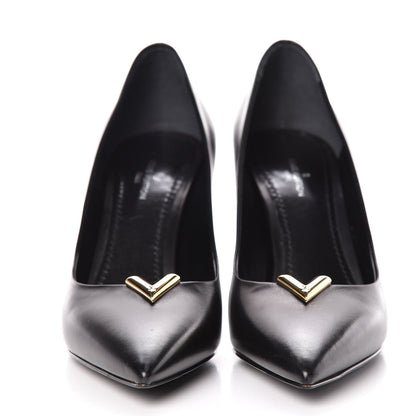Louis Vuitton Calfskin Heartbreaker Pumps 36 Black 2 of 13
