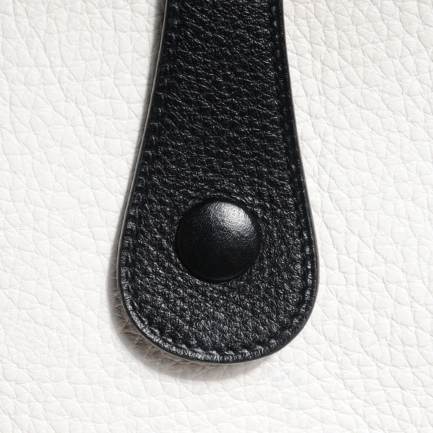 Hermes Taurillon Clemence Evelyne GM Blanc Noir 10 of 17