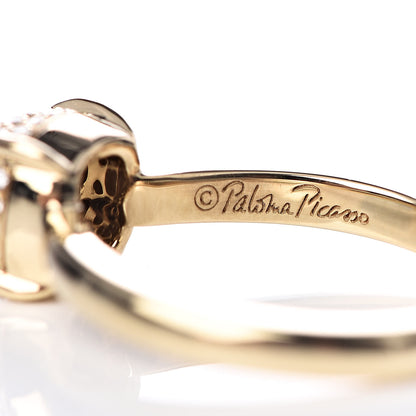 Tiffany 18K Yellow Gold Diamond 7mm Paloma Picasso Sugar Stacks Ring 49 5 5 of 7