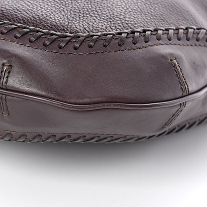 Burberry Grainy Calfskin Small Parade Tassel Hobo Plum 6 of 8