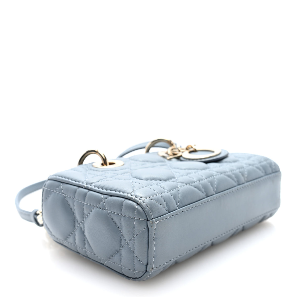 Christian Dior Lambskin Cannage Micro Lady D-Joy  Cloud Blue 4 of 9