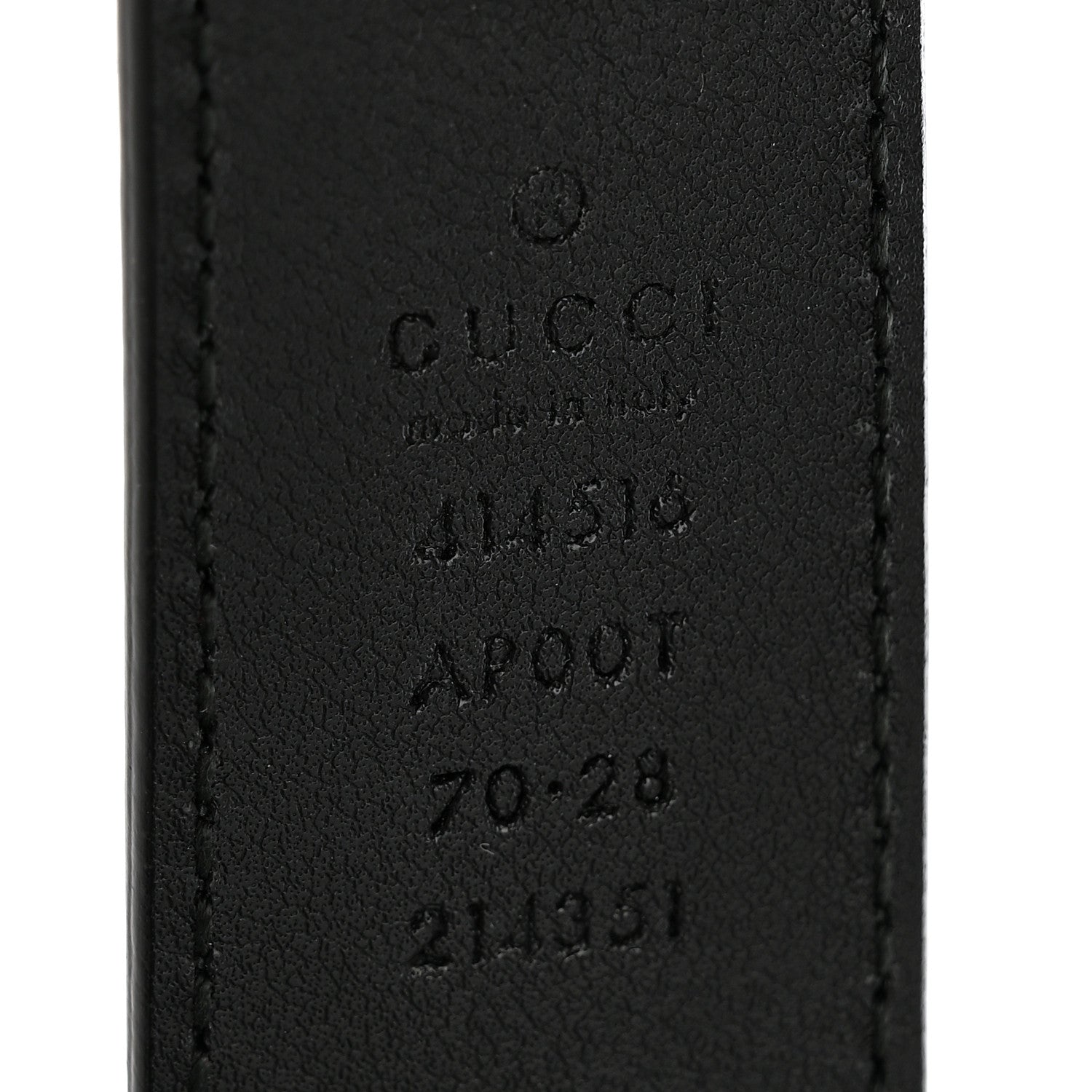 Gucci Calfskin Double G 30mm 70 28 Belt Black 3 of 6