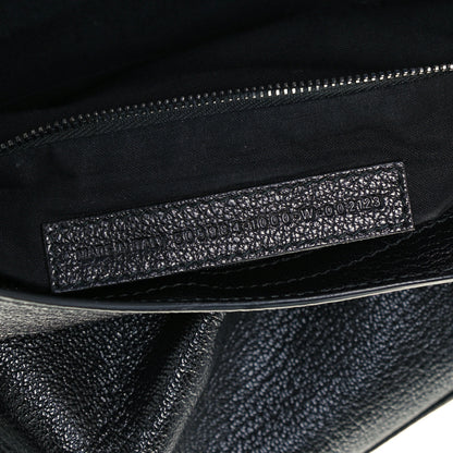 Balenciaga Shiny Grained Goatskin Black Metallic Edge City Black 9 of 10