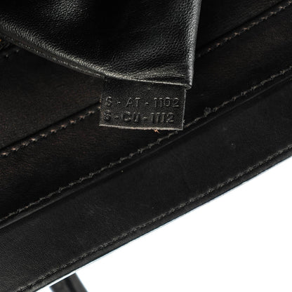 Celine Smooth Calfskin Shrunken Lambskin Mini Bi-Color Luggage Black White 8 of 10