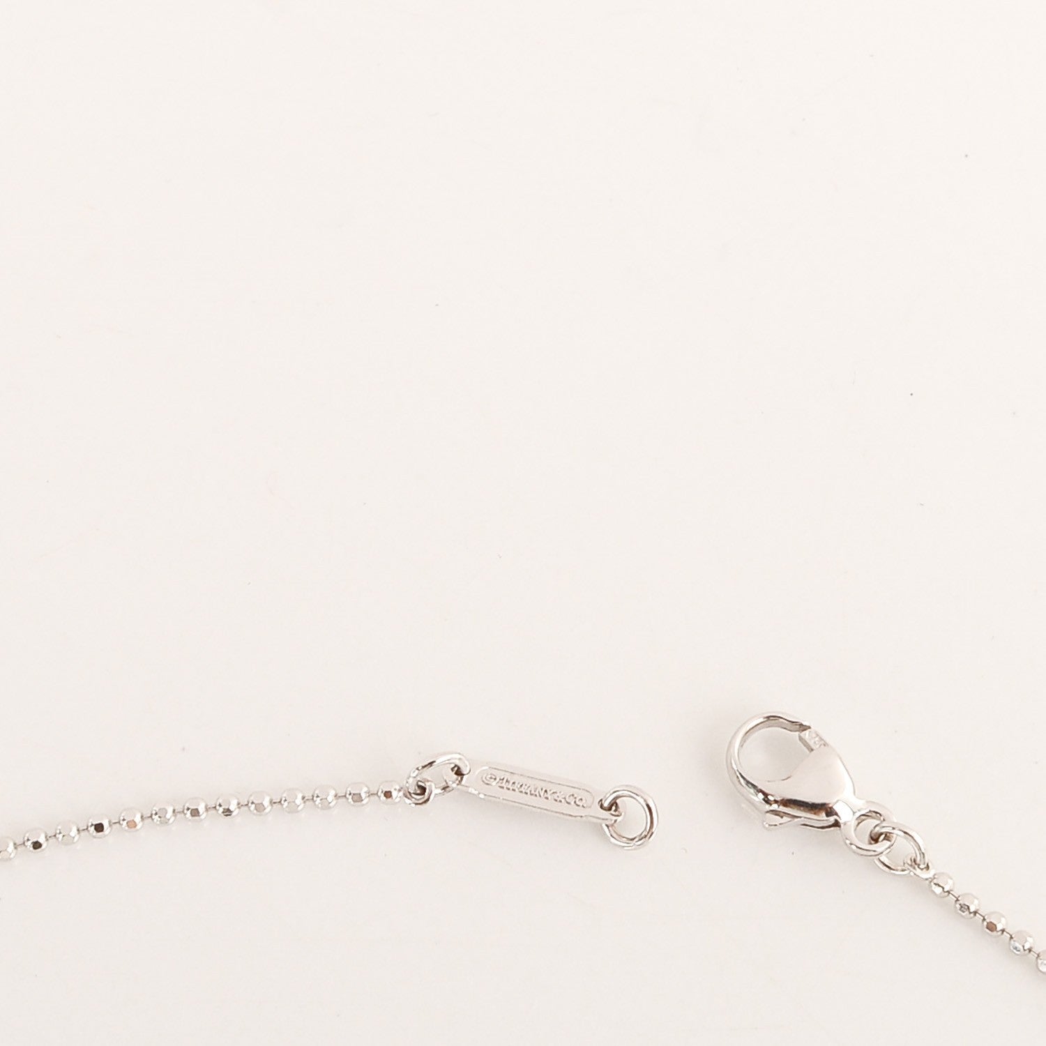 Tiffany 18K White Gold Fringe Pendant Necklace 3 of 5