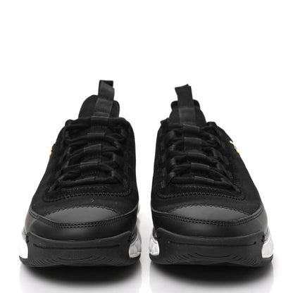 Chanel Velvet Calfskin Mixed Fibers CC Sneakers 38.5 Black 2 of 8