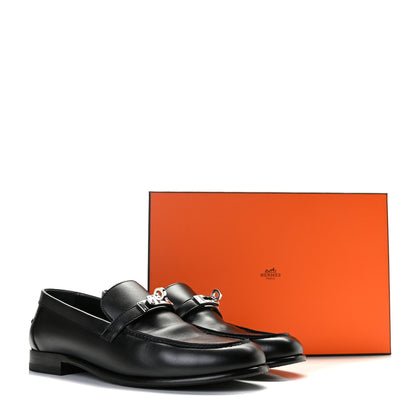 Hermes Calfskin Destin Loafers 40 Black 15 of 15
