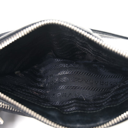 Prada Soft Calfskin Impunture Diagramme Belt Bag Black 5 of 10