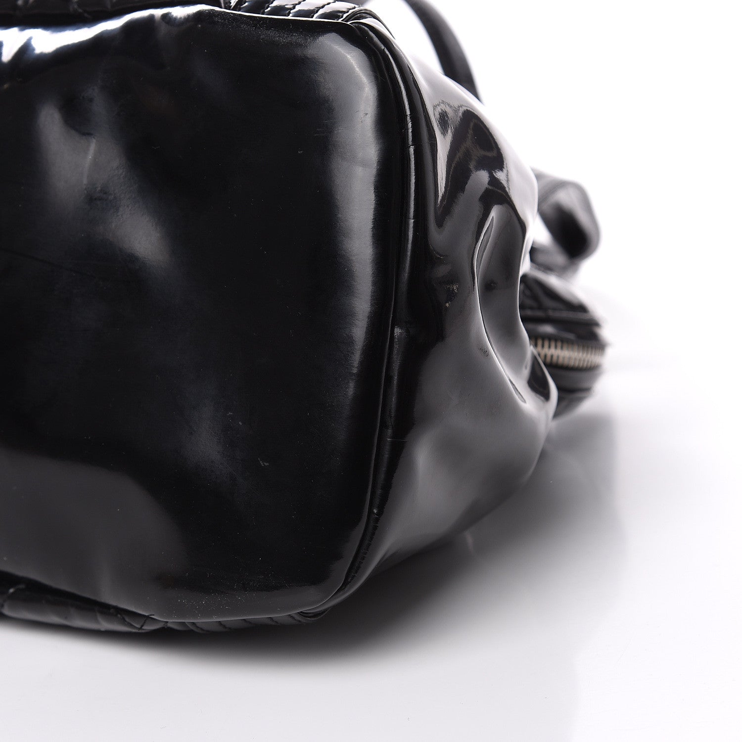 Chanel Vinyl Quilted CC Large Tote Black 10 of 13