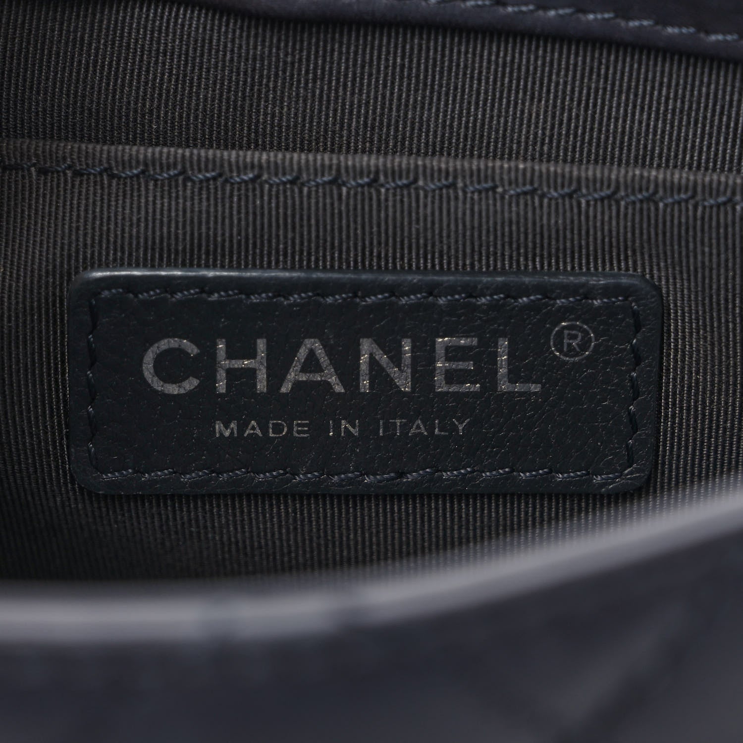 Chanel Calfskin Quilted Small Double Chained Messenger Flap Charcoal 7 of 9