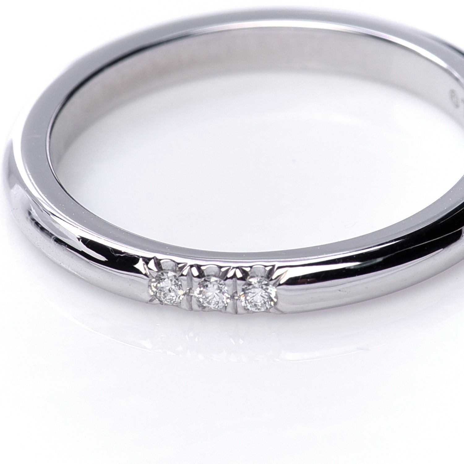 Tiffany Platinum Diamond 2mm Classic Wedding Band Ring 47 4 6 of 6