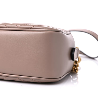 Gucci Calfskin Matelasse Small GG Marmont Chain Shoulder Bag Porcelain Rose 9 of 9