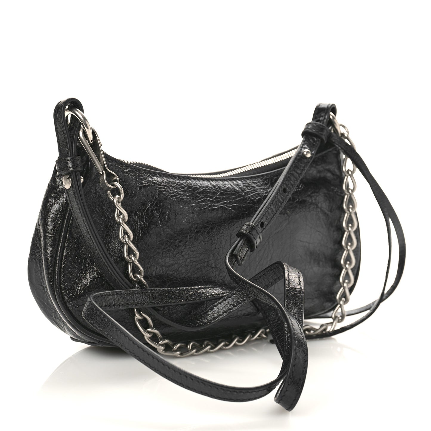Agneau Arena Le Cagole Mini Purse With Chain Black