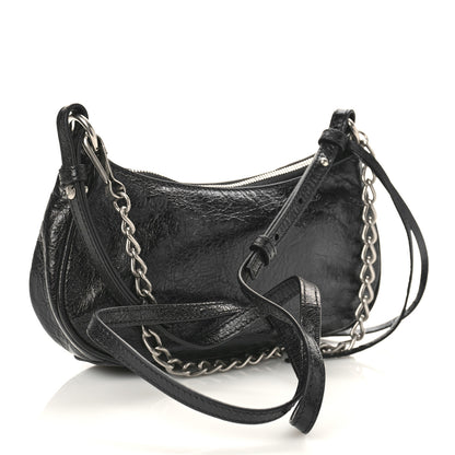 Balenciaga Agneau Arena Le Cagole Mini Purse With Chain Black 3 of 8