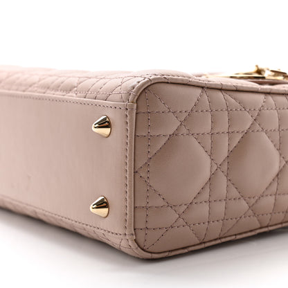 Christian Dior Lambskin Cannage Small Lucky Badges My Lady Dior Taupe 9 of 11