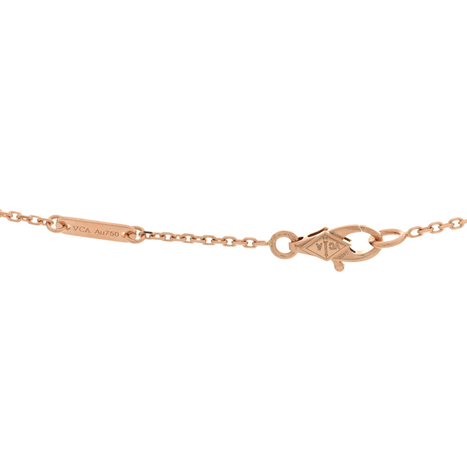 Van Cleef & Arpels 18K Rose Gold Sweet Alhambra Pendant Necklace 4 of 5