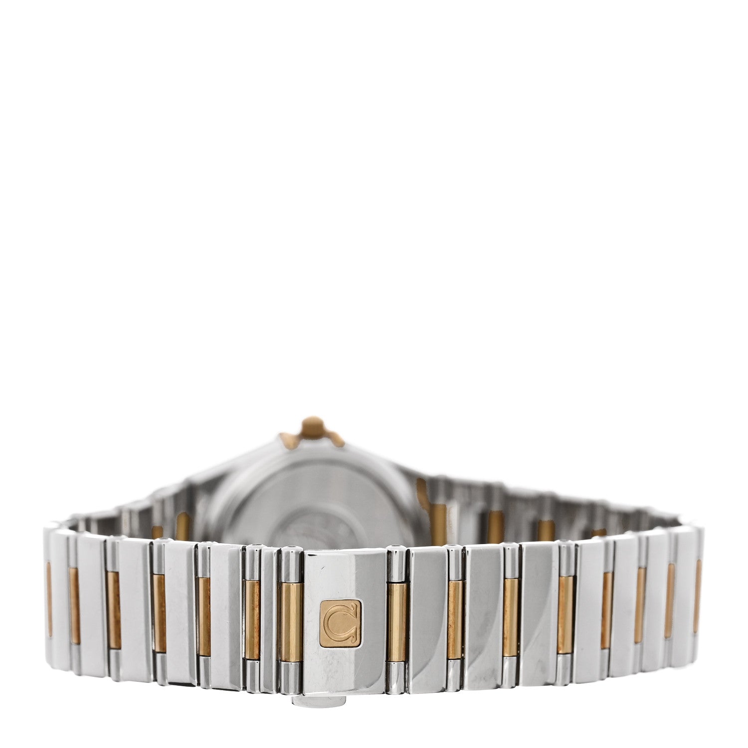 Omega Stainless Steel 18K Yellow Gold Diamond Bezel Mother of Pearl 25.5mm Constellation My Choice Quartz Watch 1376.71.00 3 of 5