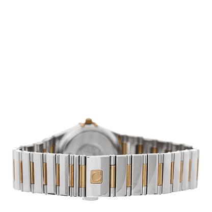 Omega Stainless Steel 18K Yellow Gold Diamond Bezel Mother of Pearl 25.5mm Constellation My Choice Quartz Watch 1376.71.00 3 of 5